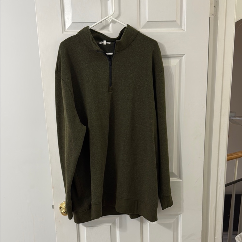 Threads 4 Thought Green Zip Up Sweater